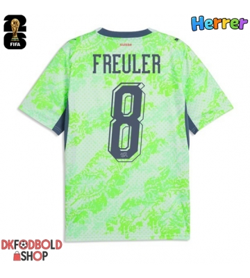 Schweiz Remo Freuler #8 Udebanetrøje VM 2026 Kort ærmer